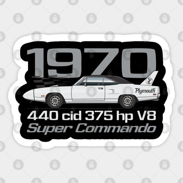 1970-Alpine White Sticker by JRCustoms44